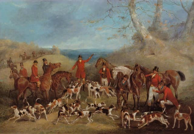 The Belvoir Hunt, The Death, Henry Thomas Alken, oil on canvas, c.1830s