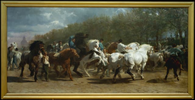 The Horse Fair, Rosa Bonheur, oil on canvas, 1852-1855