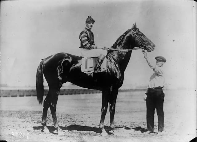 The Champion at Stride, press photograph by Brown Brothers, 1920