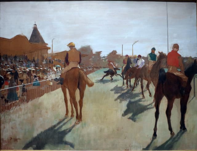 Race Horses Before the Stands, Edgar Degas, c. 1866–1868