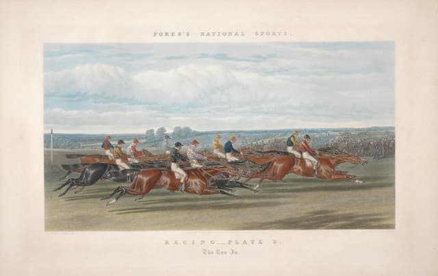 Fores’s National Sports — The Run In, engraved by John Harris Jr., published by Fores, 1866