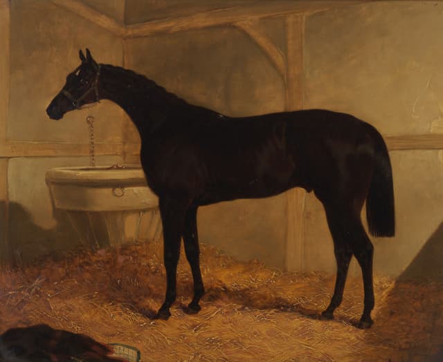 Mr E. J. Irwin's Foig-a-Ballagh, Winner of the 1844 St Leger, John Frederick Herring Snr, oil on canvas, 1844