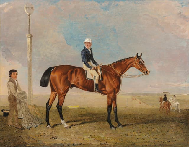 'Mameluke', a bay racehorse, with Will Wheatley up, Benjamin Marshall, oil on canvas, c.1827