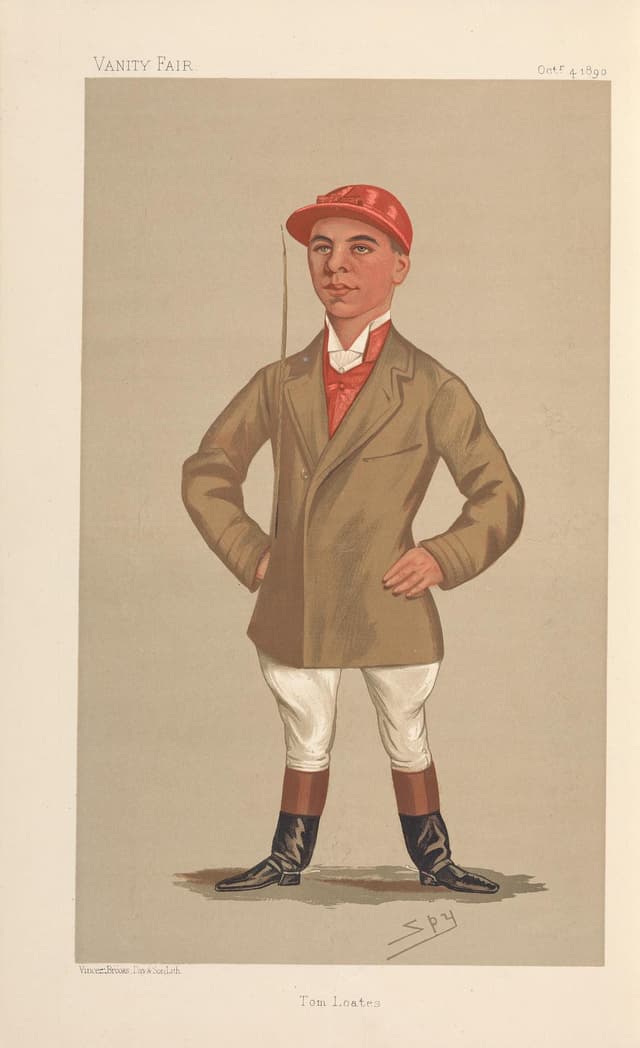 Tom Loates (Vanity Fair), Leslie Ward ('Spy'), chromolithograph, Vanity Fair, 1890