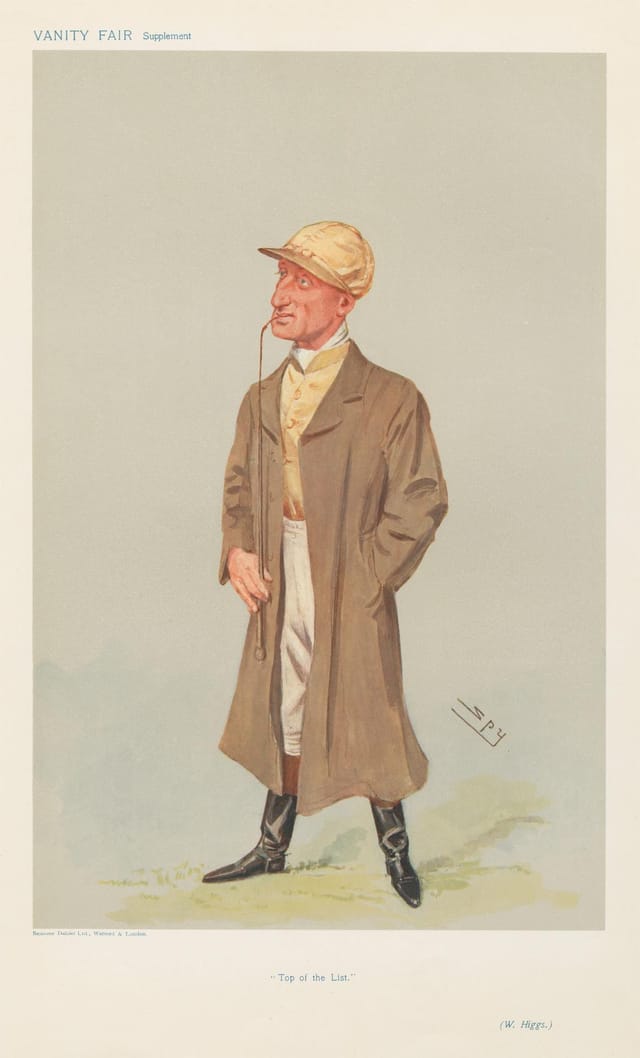 William Higgs, 'Top of the List' (Vanity Fair)