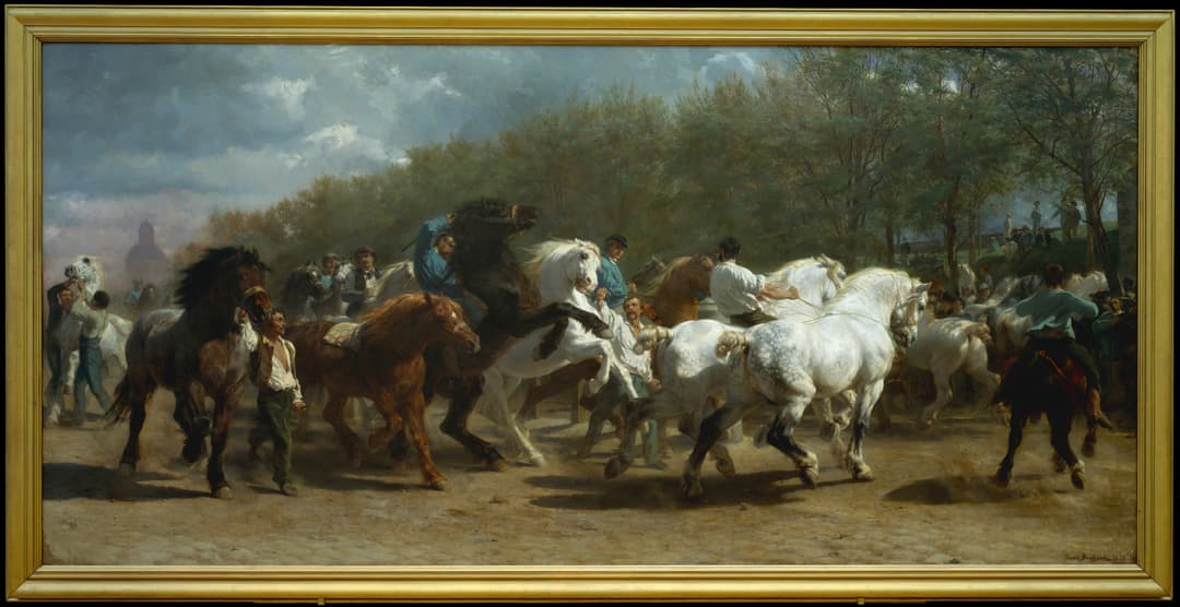 The Horse Fair, Rosa Bonheur, oil on canvas, 1852-1855