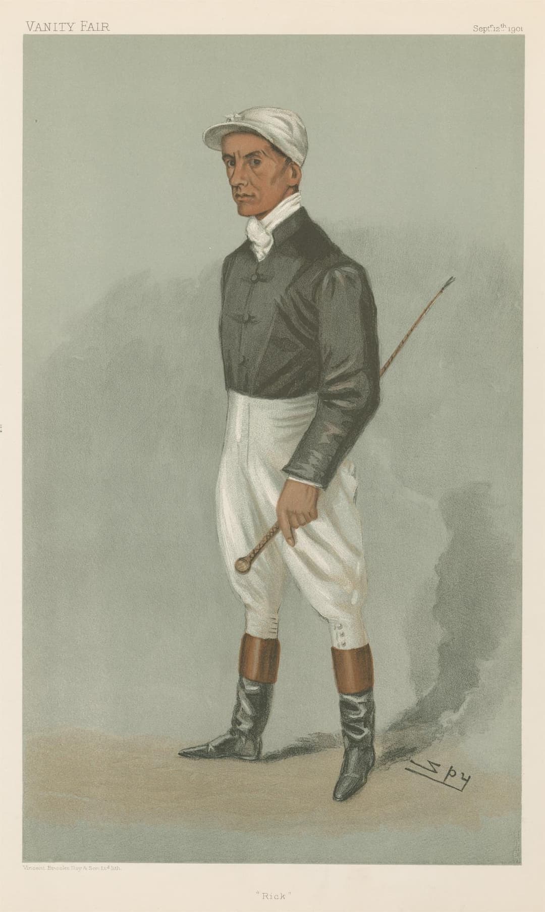 Fred Rickaby, 'Rick' (Vanity Fair), Leslie Ward ('Spy'), chromolithograph, Vanity Fair, 1901