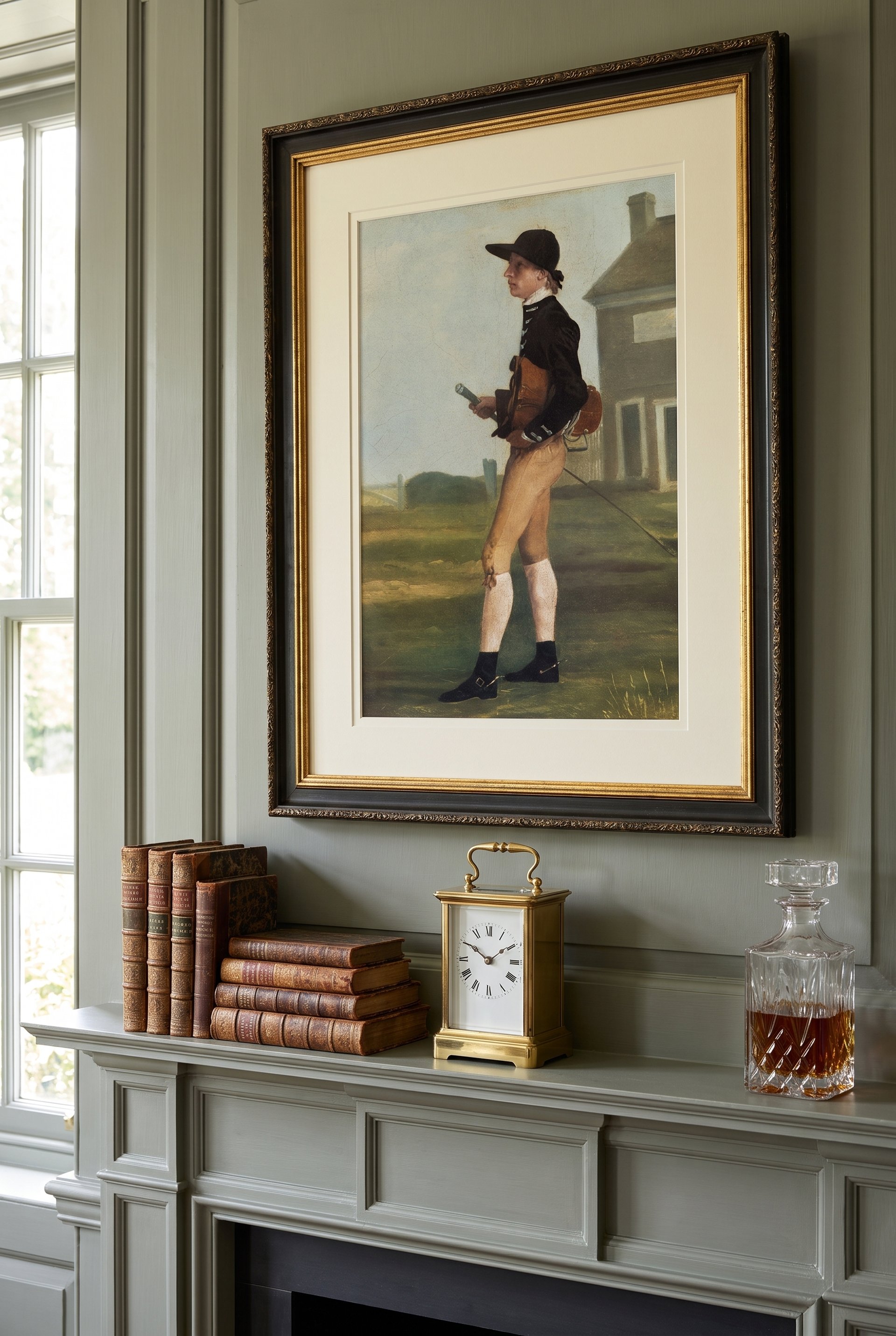 Gimcrack on Newmarket Heath, framed as an archival print on a wall