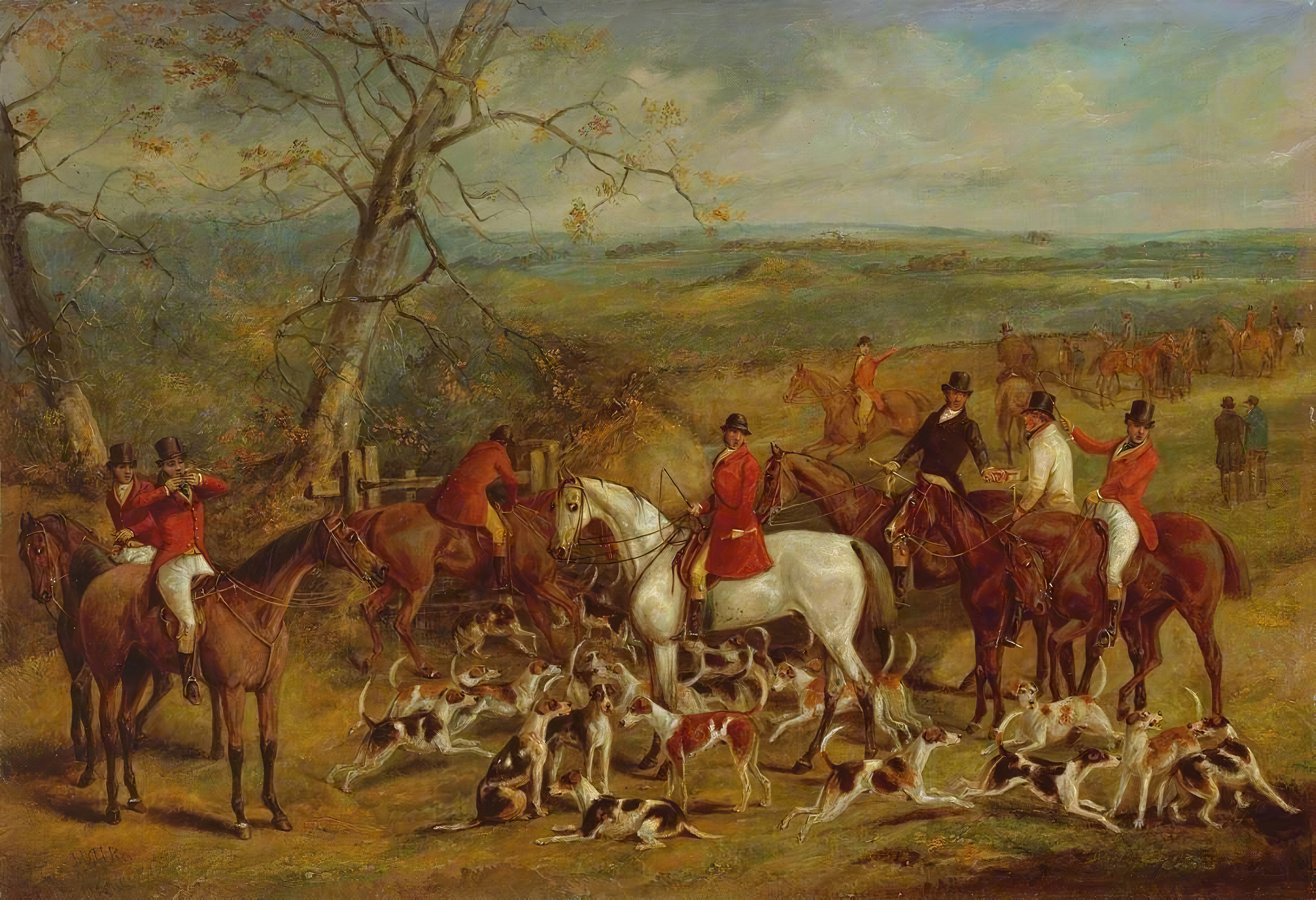 The Belvoir Hunt, The Meet