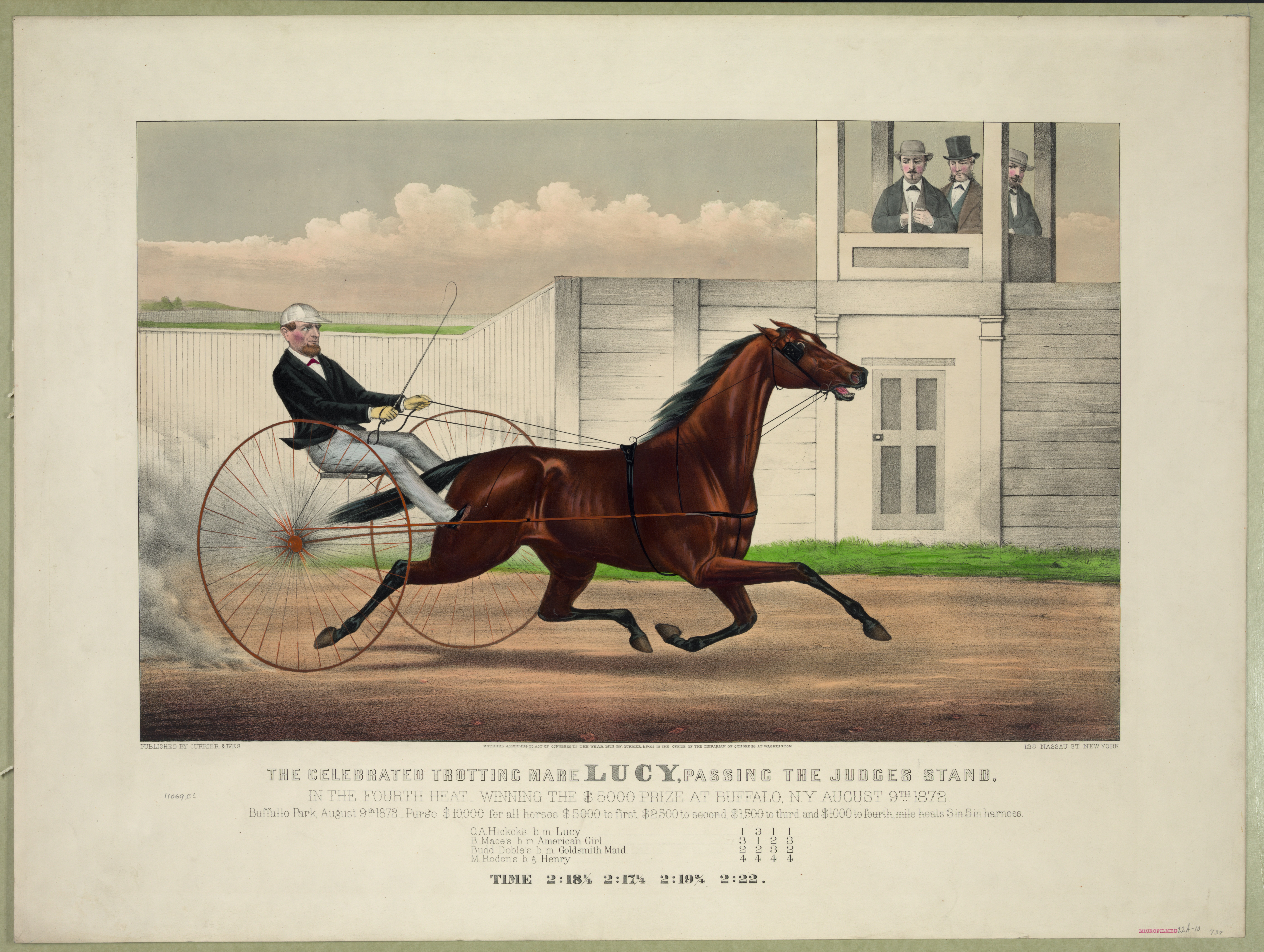 The Celebrated Trotting Mare Lucy, Passing the Judges' Stand