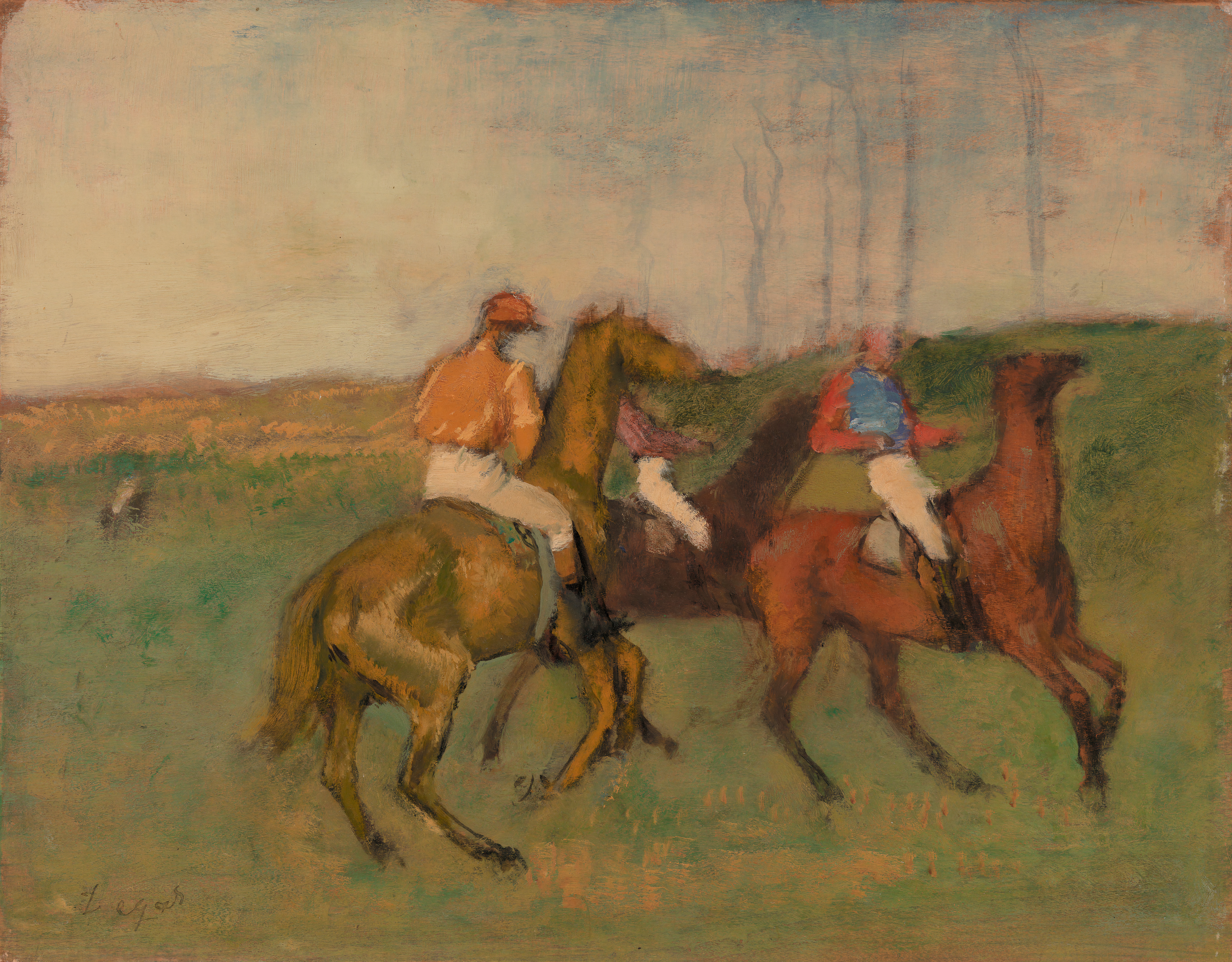 Jockeys and Race Horses