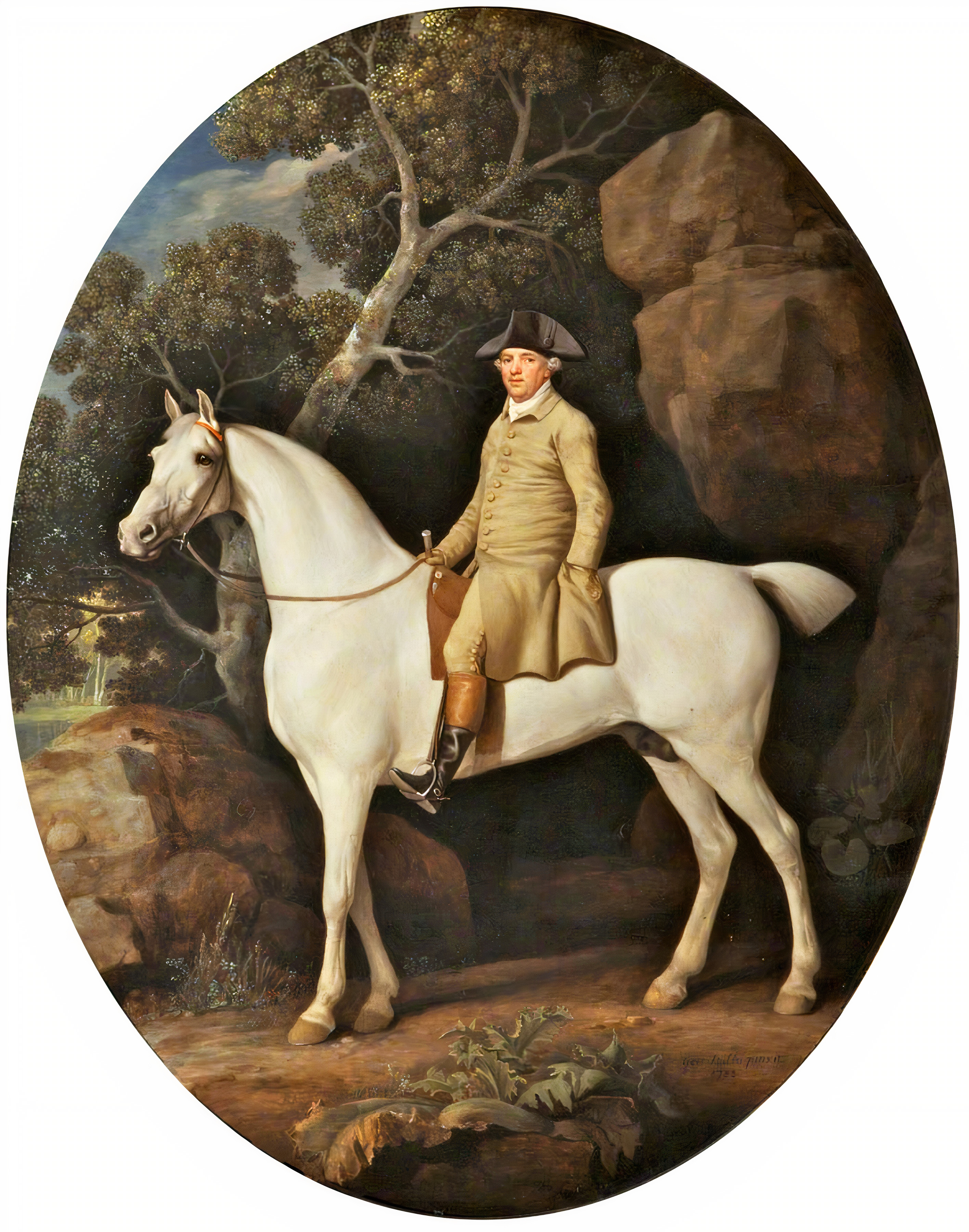 Self Portrait on a White Hunter
